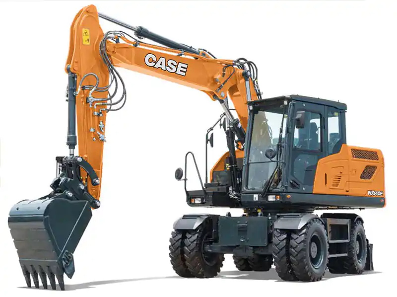 escavatore gommato case