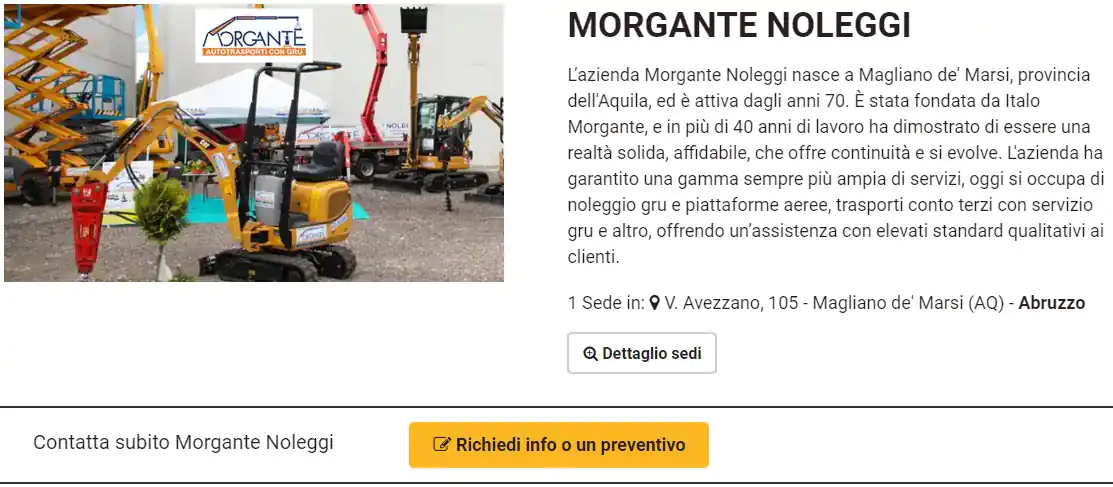 morgante noleggi noleggio