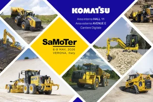 Varini e Komatsu al SaMoTer 2026: macchine e tecnologie in mostra a Verona
